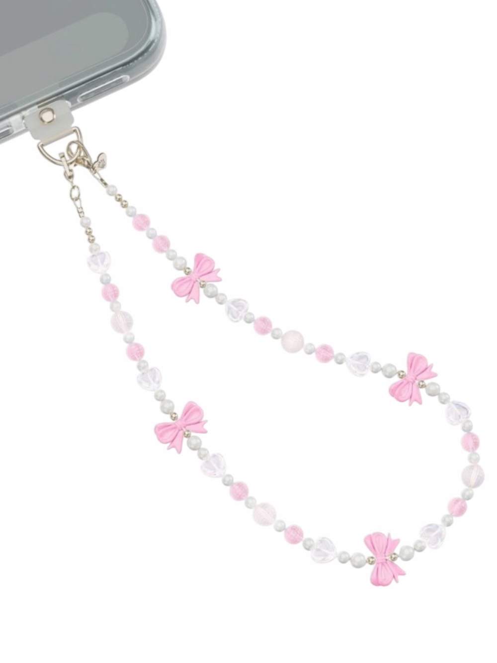 Velvet Caviar Phone Charm - Pink Bow: Cell Phone Accessories, Wristlet Charm - Picture 2 of 3